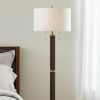 64"H Wood & Metal Floor Lamp With Shade