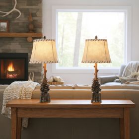 Set of 2 33.5" Resin Table Lamps