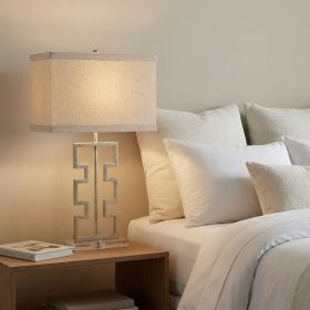 Set of 2 27" Azteca Silver Table Lamp