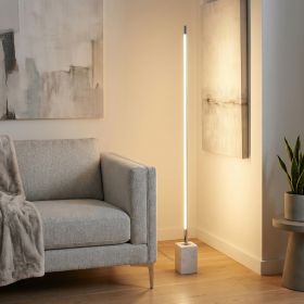 65.5" LED Floor Lamp with Marble Base