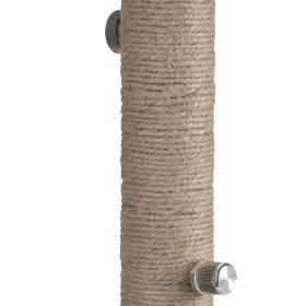 80" 3-Light Floor Lamp with Rattan Shades