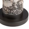 Set of 2 29.5"H Brown Resin Table Lamp With Black Shade