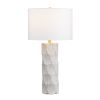 Set of 2 31.25"H White Ceramic Table Lamp with White Linen Shade