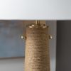 59"H Hemp Floor Lamp With Shade