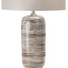 Set of 2 30"H Ceramic & Crystal Table Lamps with Shades