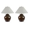 Set of 2  23.5" Ceramic Table Lamp with Shade