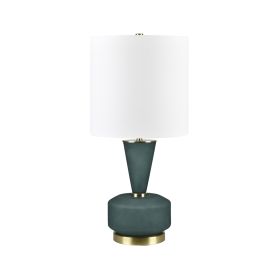 27.75"H Green Frosted Glass Table Lamp