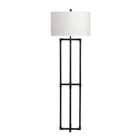 61.5"H Metal Floor Lamp With Shade