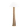 59"H Hemp Floor Lamp With Shade