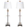Set of 2   37.25"H Metal Buffet Lamp With Shade