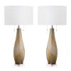 Set of 2 33.5"H The Wren Glass Table Lamp With Shade
