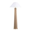 59"H Hemp Floor Lamp With Shade