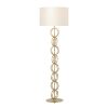 63.25" Metal Floor Lamp with Linen Shade