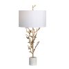 38"H Chianti Table Lamp with White Linen Shade