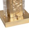 Set of 2 32"H Metal & Glass Table Lamp With Shade