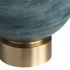 25" Glass & Metal Table Lamp