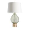 28.25" Glass Table Lamp