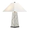 Set of 2 28.5"H  Starling Table Lamp  Glass with Linen Shade