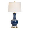 Set of 2 29"H Ceramic, Metal, & Crystal Table Lamp With Shade