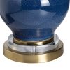 Set of 2 29"H Ceramic, Metal, & Crystal Table Lamp With Shade