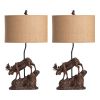 Set of 2   Moose Trail Table Lamp