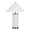 Set of 2 Metal/Linen Table Lamp with Shade