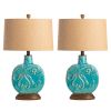 Set of 2   Deep Ocean Table Lamps