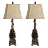 Set of 2    The Standing Pinecone Table Lamp