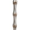 38.50"H Champagne Bamboo Table Lamp with White Shade
