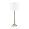 Set of 2  33"H Metal and Marble Buffet Lamp