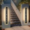 2 Pack 24/32/40/48/60in LED Outdoor Wall Lights Black Outside Garage Lights Porch Light
