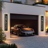 2 Pack 24/32/40/48/60in LED Outdoor Wall Lights Black Outside Garage Lights Porch Light