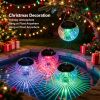 Outdoor Solar Floating Lights, IP65 Waterproof 7-Color Auto-Cycle LED Pool Lights, Solar Rechargeable with Hanging Hole for Pond, Garden