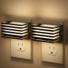 2 Pack LED Plug In Night Lights With Dusk To Dawn Sensor