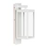 Inowel Outdoor Wall Lantern Exterior Waterproof Wall Sconce Light Fixture Integrated LED Wall Lamp with Clear Glass Shade 22527