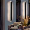 Exterior Wall Lights for House 2 Pack 60 Inch Long Strip Modern Outdoor Light Wall Fixture Sconce, Dimmable Outside Linear Exterior Lights