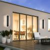 Exterior Wall Lights for House 2 Pack 60 Inch Long Strip Modern Outdoor Light Wall Fixture Sconce, Dimmable Outside Linear Exterior Lights