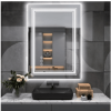 LED Bathroom Mirror With RGB Lighting Anti Fog Adjustable Brightness and Touch Control