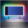 LED Bathroom Mirror With RGB Lighting Anti Fog Adjustable Brightness and Touch Control