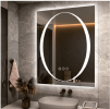 LED Bathroom Mirror With RGB Lighting Anti Fog Adjustable Brightness and Touch Control