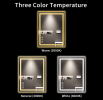 LED Bathroom Mirror With RGB Lighting Anti Fog Adjustable Brightness and Touch Control
