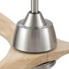 52 in. Integrated LED Farmhouse Indoor/Outdoor Nickel Smart Ceiling Fan with Remote Control