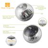 Outdoor Solar Floating Lights, IP65 Waterproof 7-Color Auto-Cycle LED Pool Lights, Solar Rechargeable with Hanging Hole for Pond, Garden