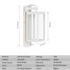 Inowel Outdoor Wall Lantern Exterior Waterproof Wall Sconce Light Fixture Integrated LED Wall Lamp with Clear Glass Shade 22527