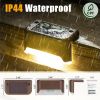 Solar Deck Lights Outdoor 16 Pack, Solar Step Lights Waterproof Led Solar lights for Outdoor Stairs, Step , Fence, Yard, Patio