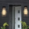 Outdoor Sensor LED Wall Sconce 2 Pack With Bubble Crystal