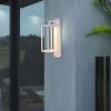 Inowel Outdoor Wall Lantern Exterior Waterproof Wall Sconce Light Fixture Integrated LED Wall Lamp with Clear Glass Shade 22527