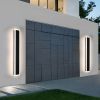 Exterior Wall Lights for House 2 Pack 60 Inch Long Strip Modern Outdoor Light Wall Fixture Sconce, Dimmable Outside Linear Exterior Lights